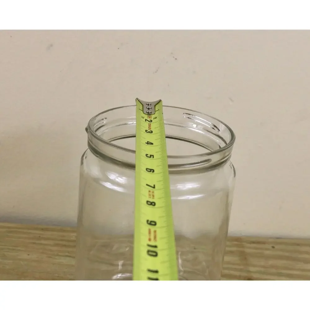 Heller Designs Massimo Vignelli Glass Jar 64 oz Canister White 8.5